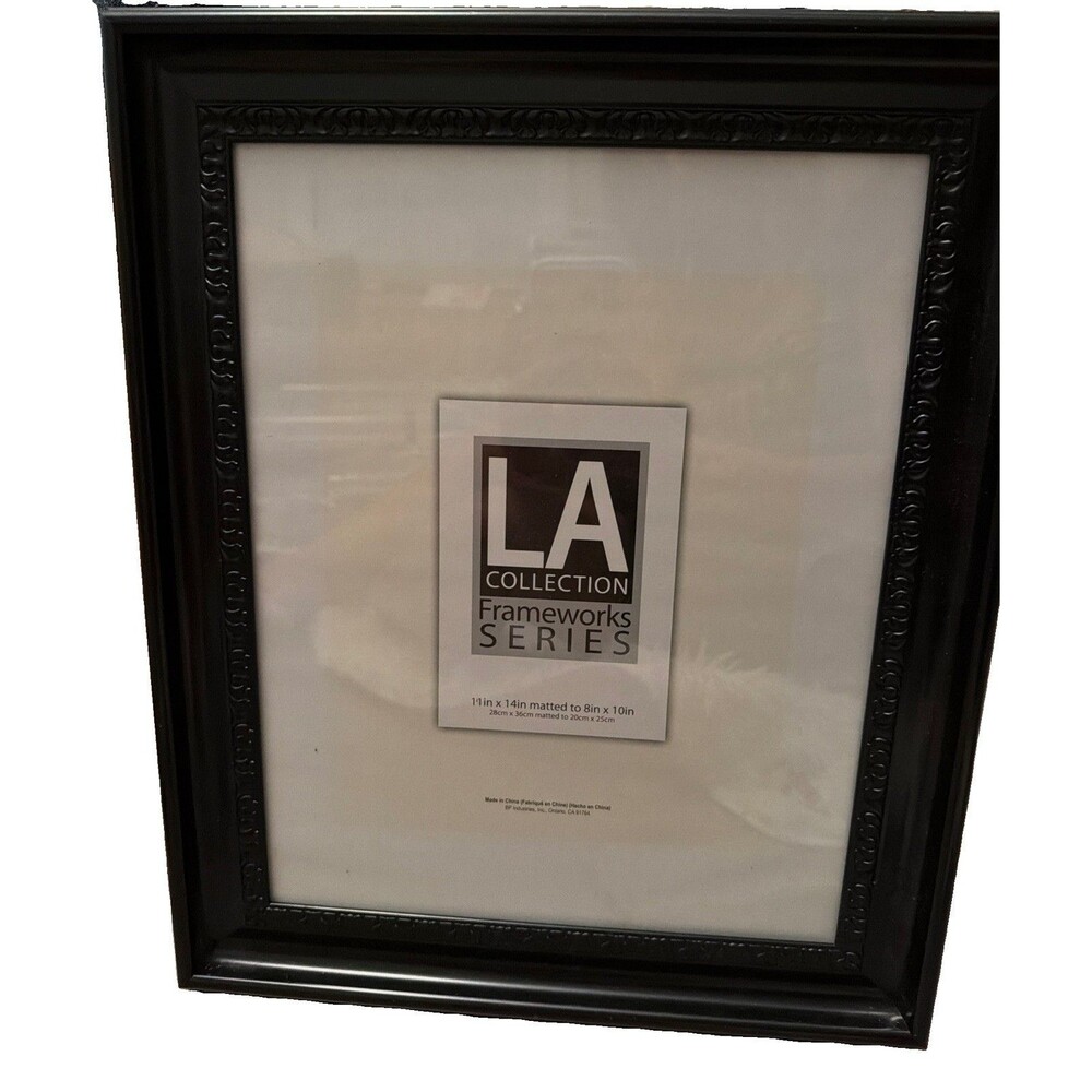 La Collection Black Picture Frame 11x14 Modern Minimalist Wood Wall